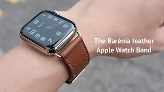 Barénia Leather Apple Watch Band by Pin & Buckle