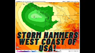 West Coast Storm Continues, and a strange extended 4cast!