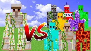 MUTANT IRON GOLEM vs ALL GOLEMS | Minecraft Mob Battle