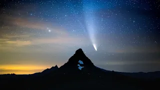 Comet Neowise Timelapse into Sunrise Over Oregon