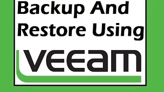 Veeam Backup and Restore on VSphere