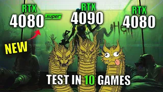 New 4080 SUPER vs 4080 and 4090 - Triple comparison in 10 games | 4K - 1440p