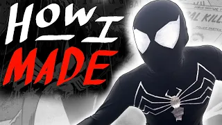 How I made the SYMBIOTE SPIDER-MAN SUIT (EASY TUTORIAL)