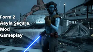 Star Wars Battlefront II - Form 2 Aayla Secura Mod Gameplay