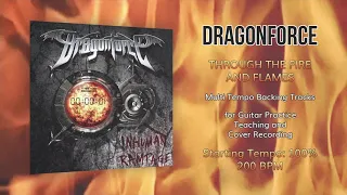 DRAGONFORCE - Through the Fire and Flames - 100% Tempo (200 BPM) Backing Track