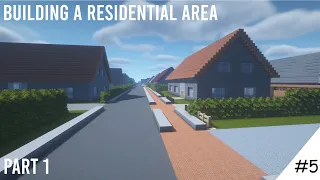 Building a residential area Part 1 - Minecraft Timelaps | Building a City #5