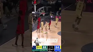 Khaman Maluach 7'1 16years old STOLE the show in FIBA Warm-up Games VS Australian Boomers