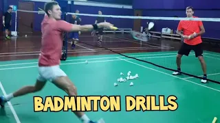 Professional badminton training with coaches ( Lee zii jia, Viktor axelsen, Zheng siwei)