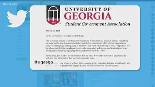 UGA fraternity suspended after members involved in racist video