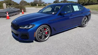 Tour the 2022 BMW M550i in Individual Le Mans Blue | 4K