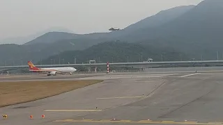 Helicopter landing @ Hong Kong Airport