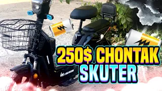 250$ chontak Skuter 40 km 60 km yura oladi vidyodi oxrigacha koring