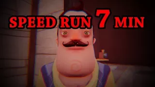 Hello Neighbor Beta Speedrun [7 MINUTES]