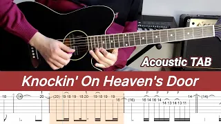 Guns N' Roses - Knockin' On Heaven's Door (Acoustic Guitar lesson with TAB)