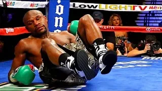 THE FANS REACTION TO MAYWEATHER ALMOST GETTING KO'D!