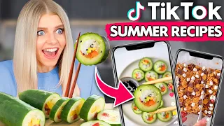 Testing TikTok's Most VIRAL Summer Recipes