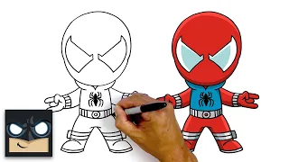 How To Draw Scarlet Spider | Step By Step Tutorial