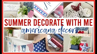 SUMMER DECORATE WITH ME 2022 | AMERICANA DECOR IDEAS