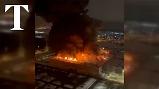 Massive fire engulfs Moscow shopping centre