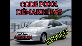 PROBLÈME DÉMARRAGE PEUGEOT 607 HDI