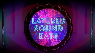 3-Hour Layered Sound Bath Healing Meditation | 40" Temple Wind Gong with Chimes, Triangles & Bowls