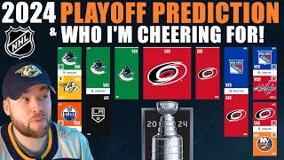 NHL 2024 Playoff Prediction & Who I'm Cheering For