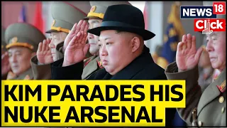 North Korea Shows Off Largest-Ever Number Of Nuclear Missiles At Nighttime Parade | Kim Jong Un