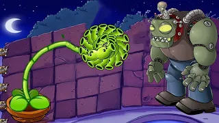 Plants vs Zombies Epic Hack - 1 Peashooter vs Giga-Gargantuar