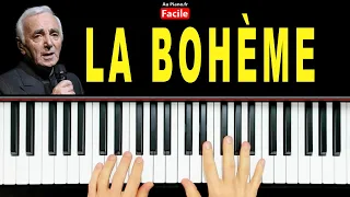 Charles Aznavour "La bohème" Piano Cover Tutorial FACILE avec Paroles