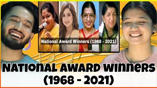 National Award Winners || Female Playback Singers (1968 - 2021) || MUZIX | Reaction