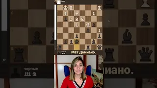 Мат Дамиано🔥 #шахматы #урокишахмат
