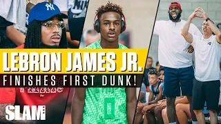 Bronny James finishes FIRST DUNK in front of Quavo, DWade and CP3! Chips win Las Vegas Classic 🏆