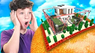 MINECRAFT CAN YOU BEAT my LITTLE BROTHER'S IMPOSSIBLE HOUSE...? *DO NOT TRY*