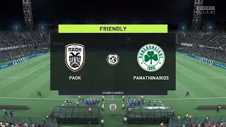 Paok vs Panathinaikos - 06 Feb 22 - Super League 2021/2022 Gameplay