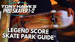 How to beat 15,078,000 SECRET LEGEND score on Skate Park | Tony Hawk's Pro Skater 1 + 2 Remaster