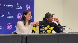 Caitlin Clark, NaLyssa Smith postgame after Fever's 83-80 preseason win over Dream | May 9, 2024