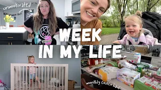 Week in My Life // Feeling Unmotivated, Monthly Costco Haul, Body Image Struggles, Baby #2 Thoughts