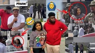 Latest prank comedy 😂 See how untouchable prank Bobrisky with army man that went extreme .