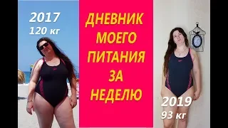 Похудела на 29 кг Дневник питания Видео отчет или  Еда для похудения на неделю Ем и худею