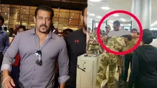 STRICT Security For Salman Khan Like Never Before At Mumbai Airport After He Returns From Jaipur