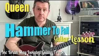 Queen Hammer To Fall Guitar Lesson (Brian May Isolated Guitar Track)