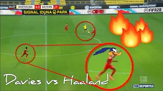 Alphonso Davies Super Sprint vs Erling Haaland 🔥🔥🔥 BVB Dortmund 0 - 1 Bayern Munich 🎶 Majk Tarantino