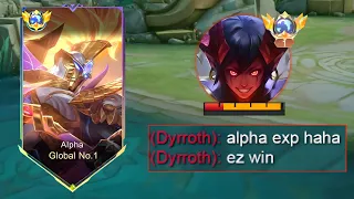 GOODBYE DYRROTH META💀 THIS NEW ALPHA BUILD IS BACK TO META 🔥 -Mobile Legends
