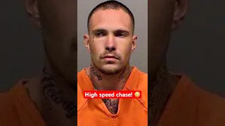 Criminal Goes On High Speed Chase! 👮‍♀️ #cops #police #gangster #highspeedchase #crime