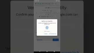 FIDO2-based local user verification for Google Accounts