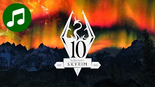 SKYRIM Anniversary Edition 🎵 Relaxing Music ONE HOUR ( Elder Scrolls | OST | Soundtrack  )