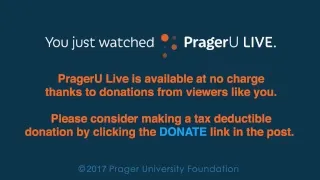 PragerU Live: David French (6/20/17)