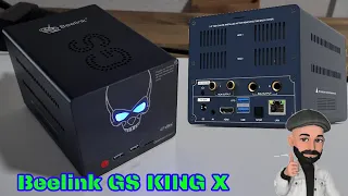 Beelink GS King X Unboxing und Test Android TV Box 2x Nas Festplatte Corelec