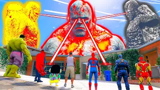 Franklin and Gold God & Black God Kill The Lava God for Saving Avengers in Gta 5 | GTA5 AVENGERS