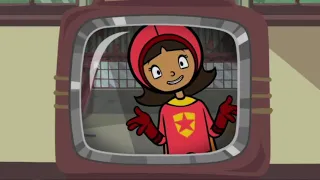 Wordgirl gives the villains an unfriendly message